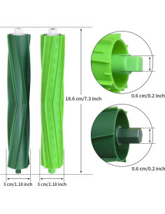 4 Set Cepillos de Rodillo de Goma CHENGSEE para iRobot i7 E5 E6 2
