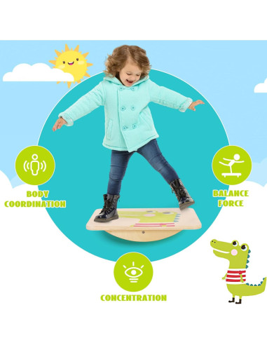 Tabla de Equilibrio de Madera Joonly YL797 para Niños