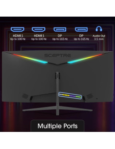 Monitor Curvo Ultrawide Sceptre 34" WQHD 3440x1440 165Hz 2