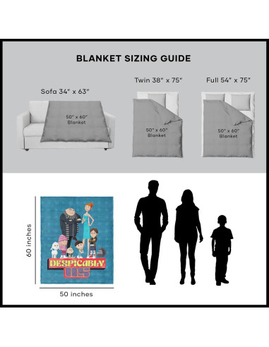 Manta de Nubes Despicable Me 4 Northwest 127x152 cm Suave