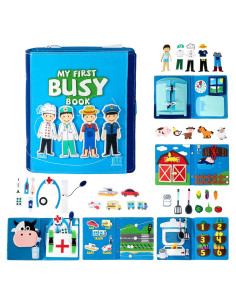 Libro Ocupado Montessori para Niños 3-5 Años - Actividades de Vida