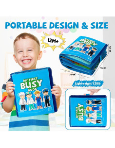 Libro Ocupado Montessori para Niños 3-5 Años - Actividades de Vida 2