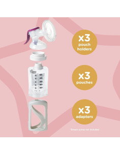 Conjunto de Inicio Leche Materna Tommee Tippee 3 Pouch 2