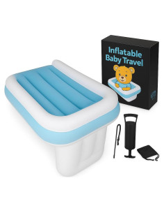 Cama de avión portátil para niños pequeños - 1.36 kg, 77.8x48 cm