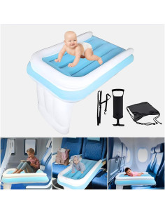 Cama de avión portátil para niños pequeños - 1.36 kg, 77.8x48 cm 2