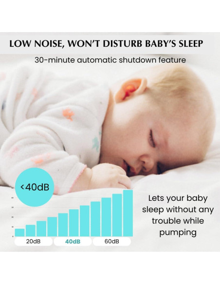 Extractor de Leche Eléctrico Portátil Yuemi YU-BP-01, 2 Modos, 9 Niveles, 180 ml