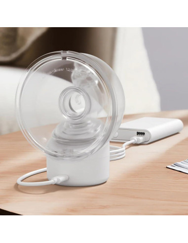 Extractor de Leche Eléctrico Portátil Yuemi YU-BP-01, 2 Modos, 9 Niveles, 180 ml
