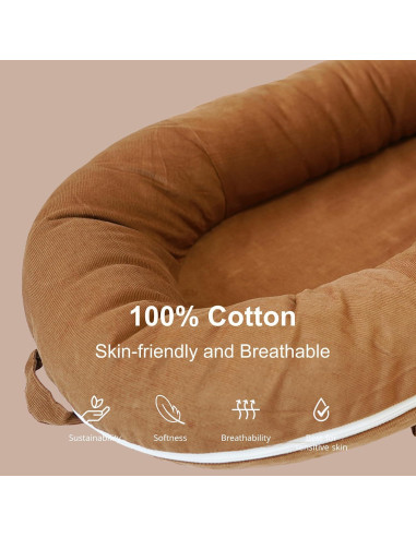 Cubierta Deluxe CooCooBaby para Lounger y Dockatot 100% Algodón