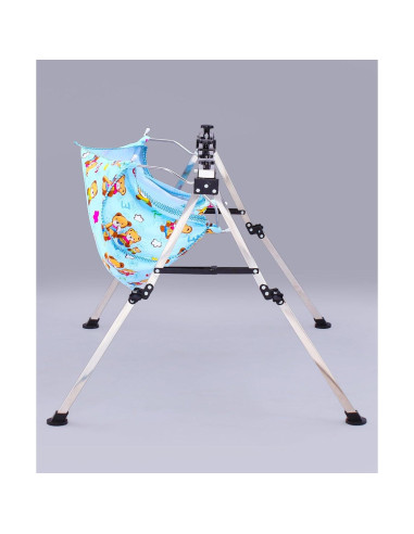 Cuna Plegable PURESHOP de Acero Inoxidable para Bebés 0-2 Años