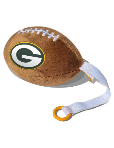 Portador de Chupete de Peluche Green Bay Packers Smilo - Suave y Seguro