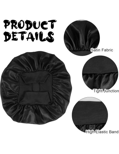 Gorras de Satén para Bebé 3 PCS - Suave y Transpirable