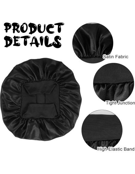 Gorras de Satén para Bebé 3 PCS - Suave y Transpirable