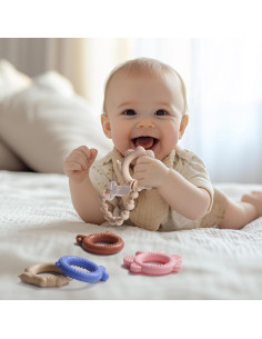 Conjunto de Anillos de Silicona NCVI para Dentición Bebés 0-12 Meses 2