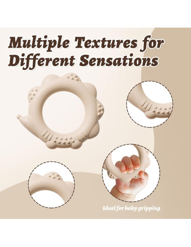 Conjunto de Anillos de Silicona NCVI para Dentición Bebés 0-12 Meses