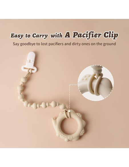 Conjunto de Anillos de Silicona NCVI para Dentición Bebés 0-12 Meses