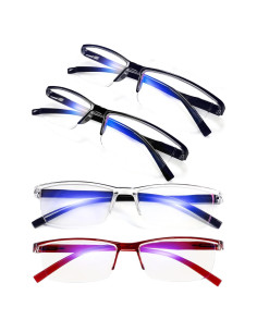 4 Pares de Gafas de Lectura 4.00 Anti-Luz Azul UV para Mujeres