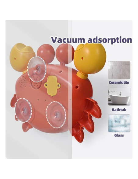 Juguete de Baño Burbujeante Cangrejo Zaddgiuuy - 12 Canciones Juguete de Baño Burbujeante Cangrejo Zaddgiuuy - 12 Canciones