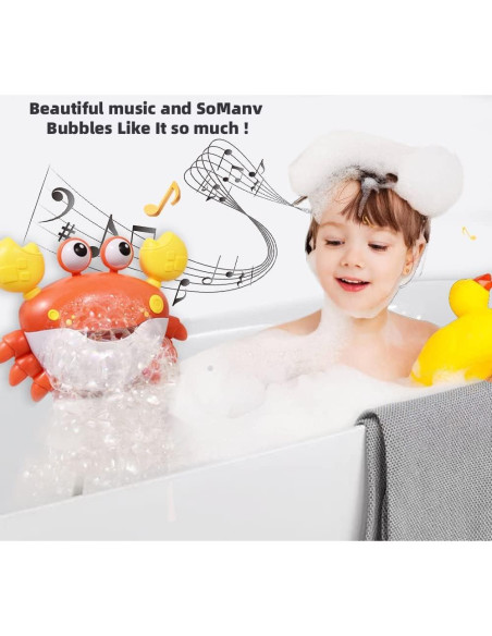 Juguete de Baño Burbujeante Cangrejo Zaddgiuuy - 12 Canciones Juguete de Baño Burbujeante Cangrejo Zaddgiuuy - 12 Canciones