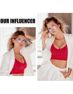 Gafas de Luz Azul DUCO W014 para Mujeres y Hombres - Rosa 2