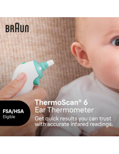 Termómetro de oído Braun ThermoScan 6 IRT6515 digital infrarrojo 2
