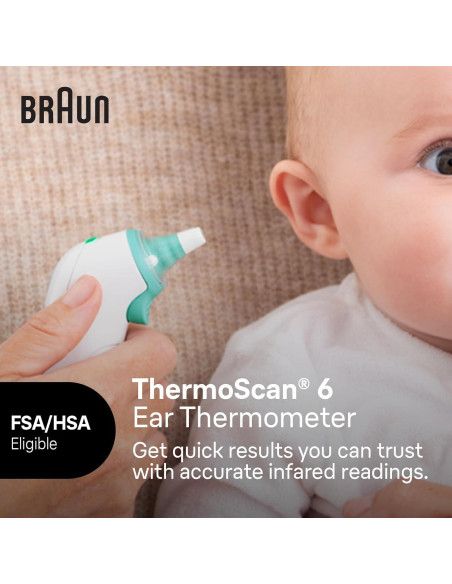 Termómetro de oído Braun ThermoScan 6 IRT6515 digital infrarrojo