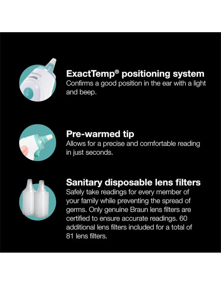 Termómetro de oído Braun ThermoScan 6 IRT6515 digital infrarrojo