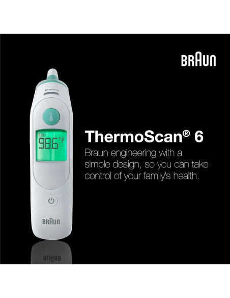 Termómetro de oído Braun ThermoScan 6 IRT6515 digital infrarrojo