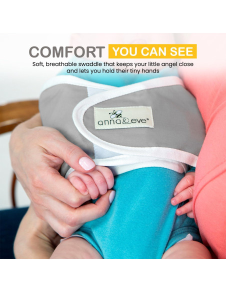 Correa de Envueltura para Bebés Anna & Eve - Algodón 100% - Grande