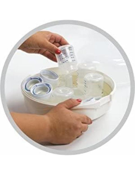 Esterilizador de Biberones Primo Passi - Vapor Microondas 6 Biberones