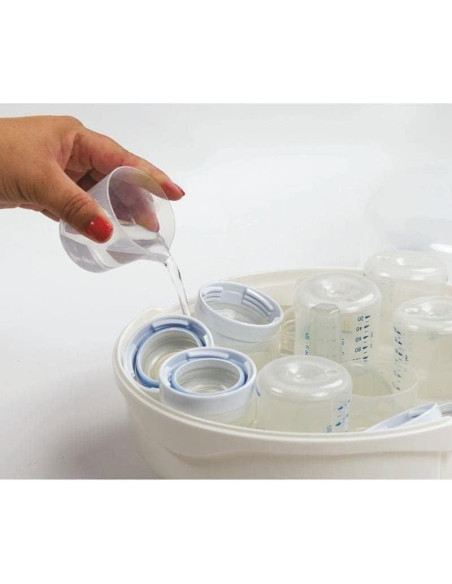 Esterilizador de Biberones Primo Passi - Vapor Microondas 6 Biberones