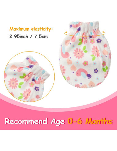 Geyoga 40 Pares Manoplas Bebé Recién Nacido Sin Rasguños