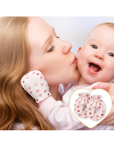 Geyoga 40 Pares Manoplas Bebé Recién Nacido Sin Rasguños