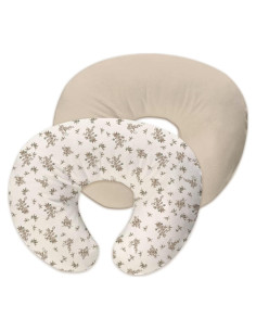Funda de Almohada de Lactancia Lethooly 57x46cm 2 Piezas Beige