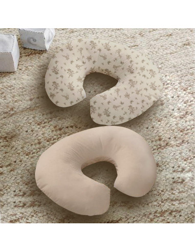 Funda de Almohada de Lactancia Lethooly 57x46cm 2 Piezas Beige