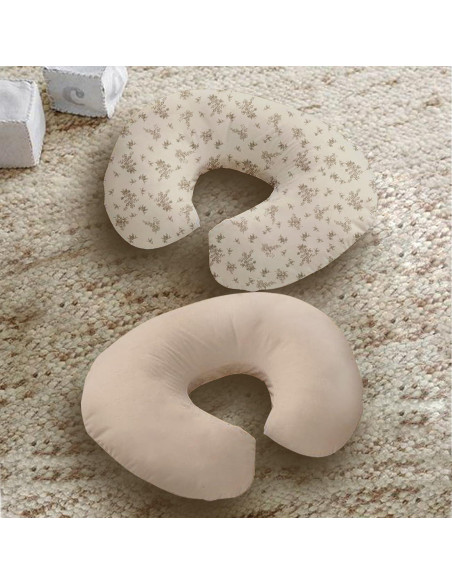 Funda de Almohada de Lactancia Lethooly 57x46cm 2 Piezas Beige