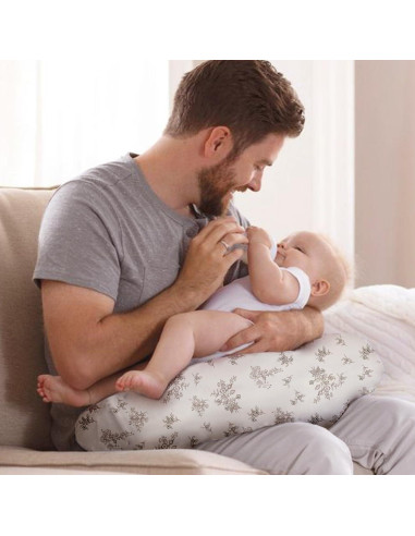 Funda de Almohada de Lactancia Lethooly 57x46cm 2 Piezas Beige