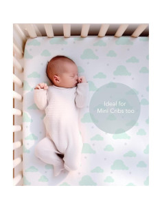 Sábanas Ajustadas 100% Algodón Orgánico Cambria Baby 2 Pk 2