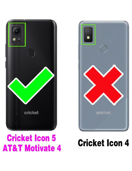 Funda billetera Furiet para Cricket Icon 5 / AT&T Motivate 4 negra