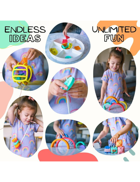 Set de Juguetes Montessori Mac y Amigos 5 en 1 para Bebés