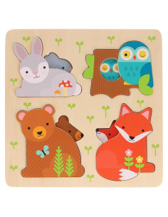 Rompecabezas de Madera Petit Collage 8 Piezas Animales 2+