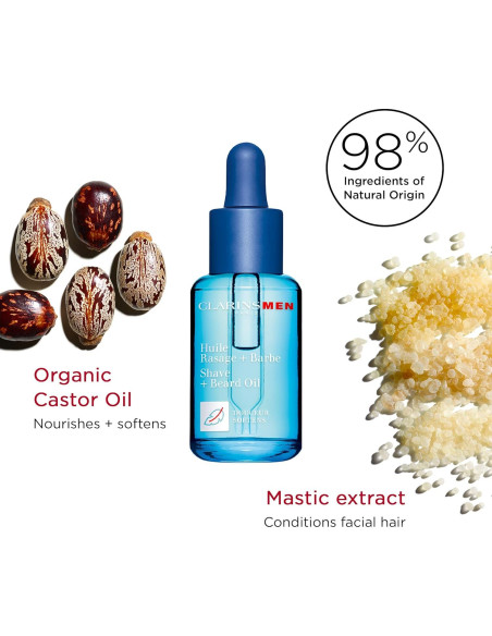 Aceite para Afeitar y Barba Clarins 29.57 ml - Acondicionador