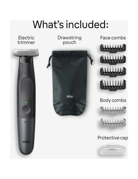 Recortadora de Barba y Afeitadora Eléctrica Braun XT5 Todo en Uno