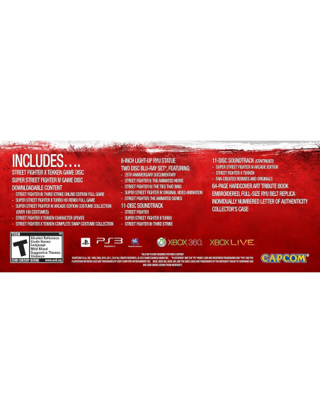 Conjunto Coleccionista 25 Aniversario Street Fighter - PS3