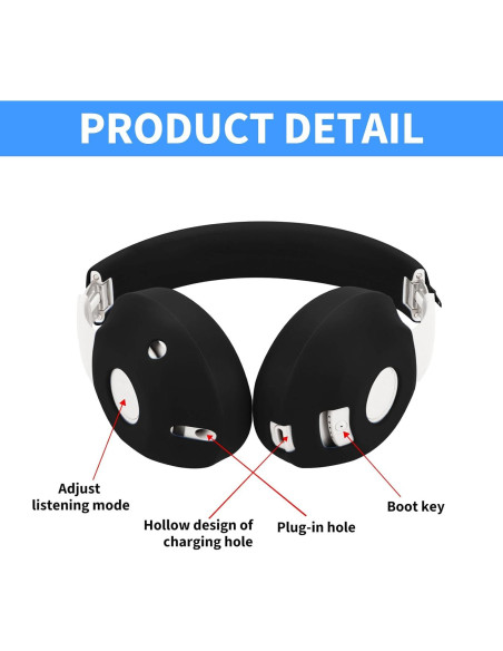 Cubiertas de Silicona Adhiper para Auriculares Beats Studio Pro - Negro Cubiertas de Silicona Adhiper para Auriculares Beats Studio Pro - Negro