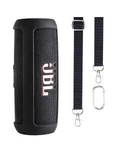 Funda de Silicona co2CREA para Altavoz JBL Flip 6 Negra 2