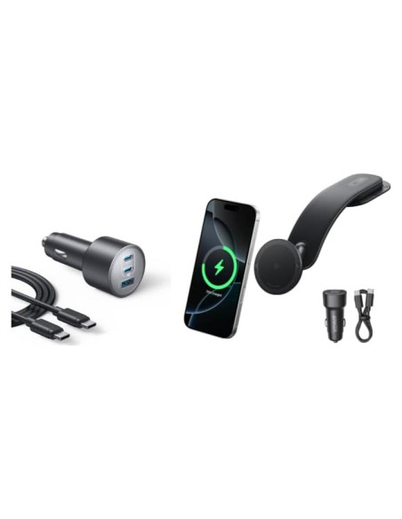 Cargador de coche USB-C Anker 167.5W 3 puertos magnético