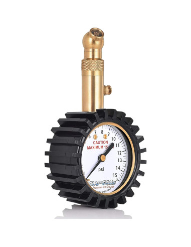 Medidor de Presión de Neumáticos Accu-Gage 15 PSI con Protector