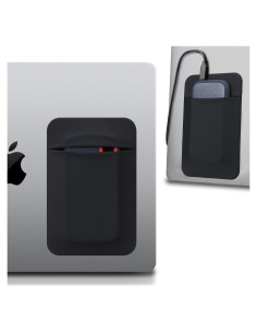 Funda Adhesiva para Disco Duro SSD Lacdo, Negro, 13x8.6 cm