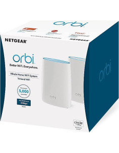 Sistema WiFi en Malla NETGEAR Orbi RBK50 - 2 Piezas, 465 m, 3Gbps 2