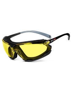 Gafas de Seguridad Estación de Guantes - Antivaho Ámbar - Cobertura Completa